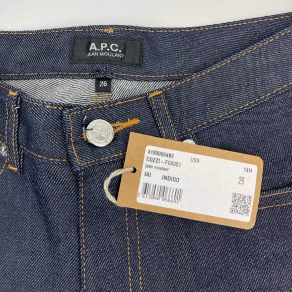 NWT A.P.C. Jean Moulant Slim Leg Jean Sz 26 - Picture 4 of 6